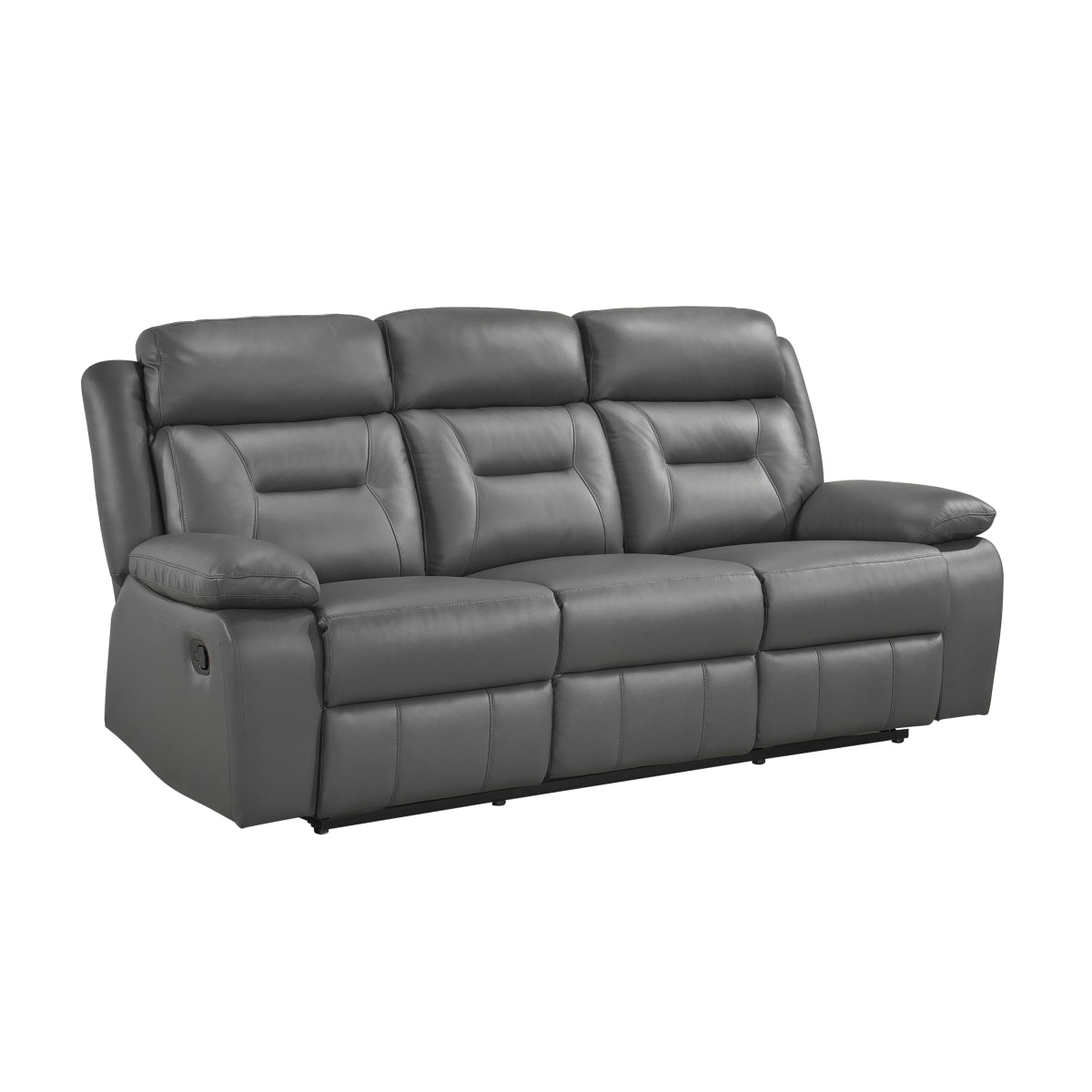 Laconia Double Reclining Sofa - Dark gray