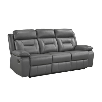 Laconia Double Reclining Sofa - Dark gray