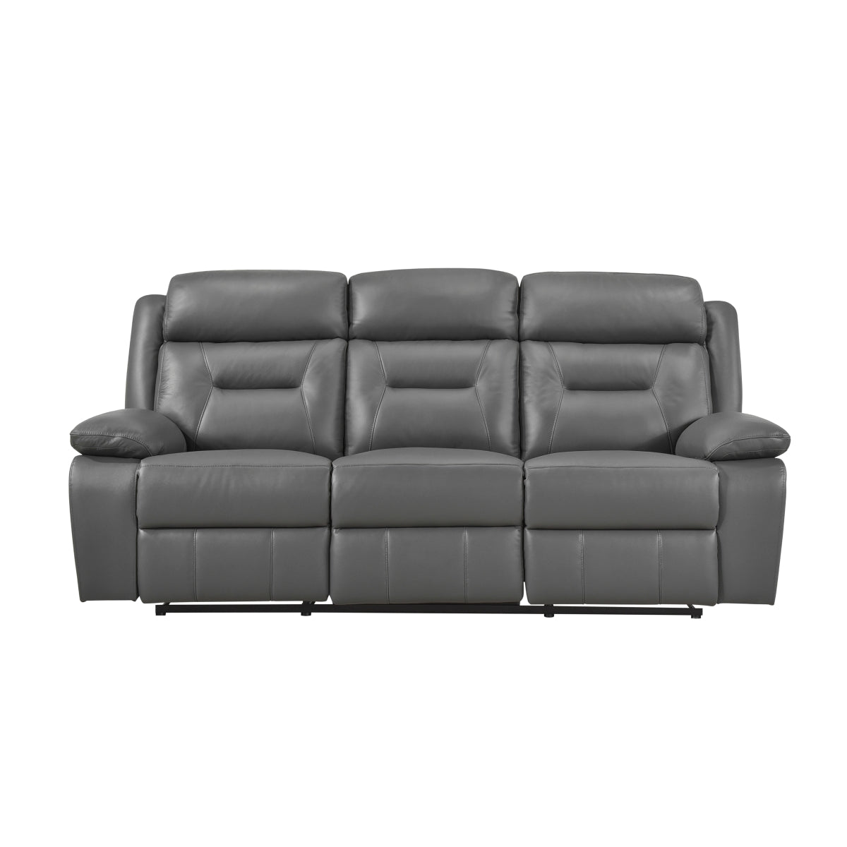 Laconia Double Reclining Sofa - Dark gray