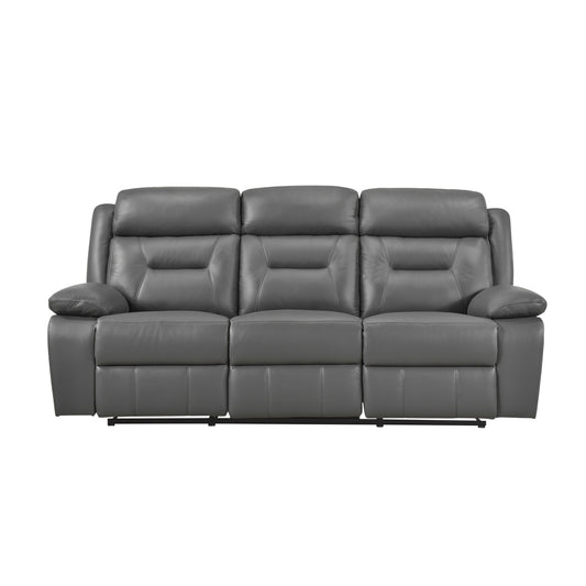 Laconia Double Reclining Sofa - Dark gray