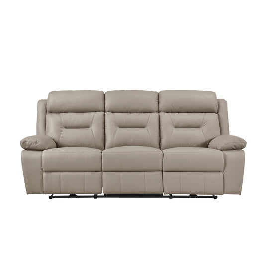 Laconia Power Double Reclining Sofa - Latte