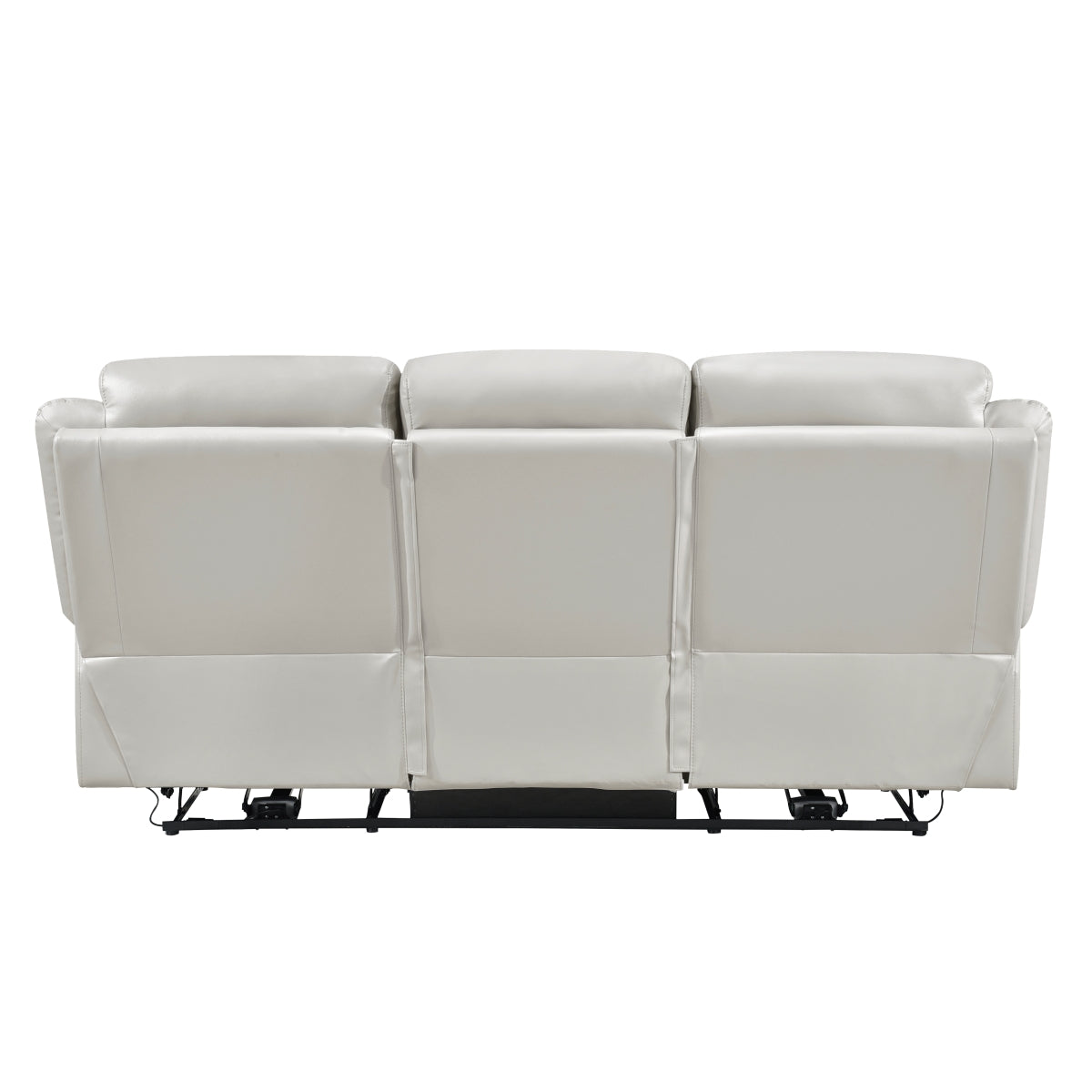 Laconia Power Double Reclining Sofa - Silver