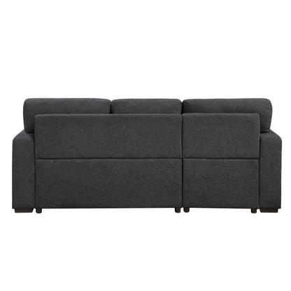 Pompano Sectional with Left Chaise, Pull-out Bed and Hidden Storage, Charging Ports