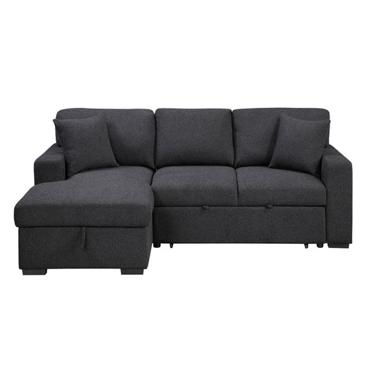Pompano Sectional with Left Chaise, Pull-out Bed and Hidden Storage, Charging Ports