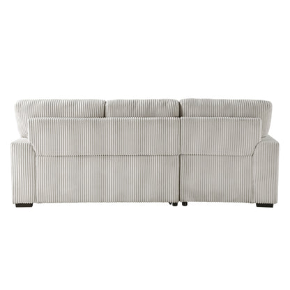 Marsh 2-Piece Sectional with Pull-out Bed and Left Chaise with Hidden Storage
