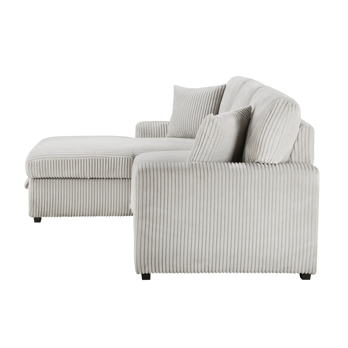 Marsh 2-Piece Sectional with Pull-out Bed and Left Chaise with Hidden Storage