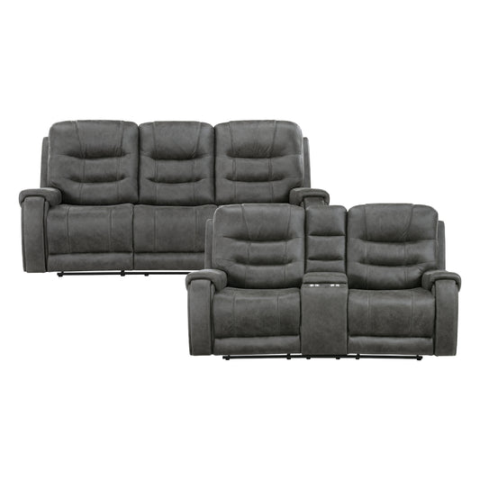 Oberon 2-Piece Living Room Set (Sofa and Love Seat)
