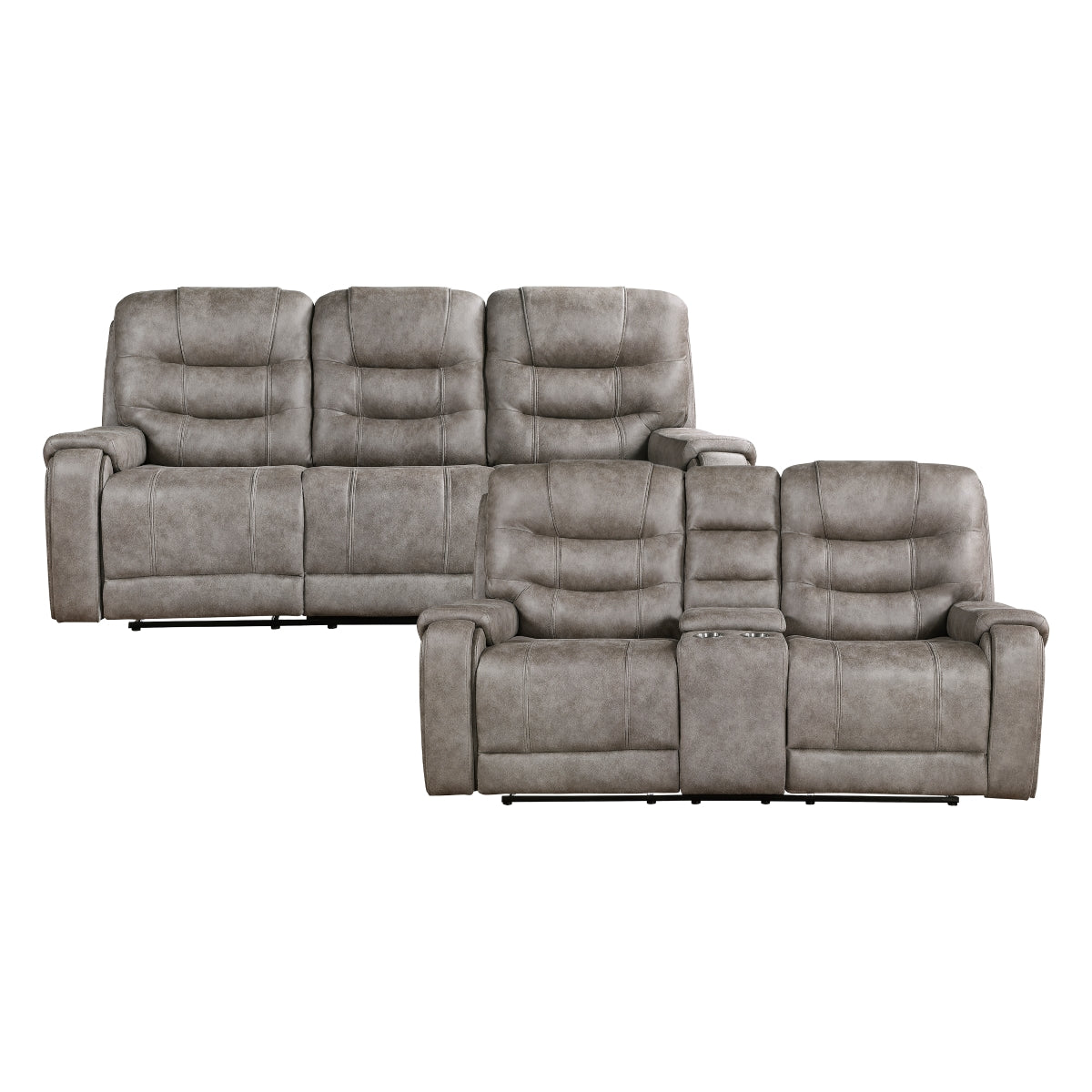 Oberon 2-Piece Living Room Set (Sofa and Love Seat)