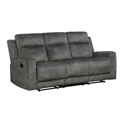 Muncie Double Reclining Sofa - Brownish gray