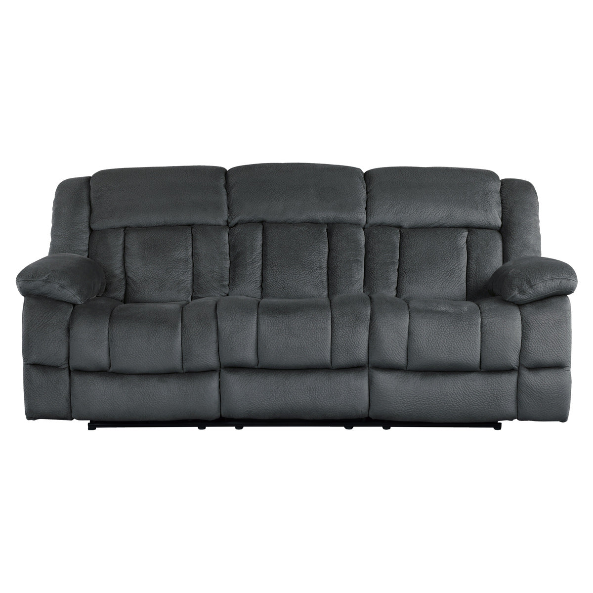 Laurelton Double Reclining Sofa - Charcoal