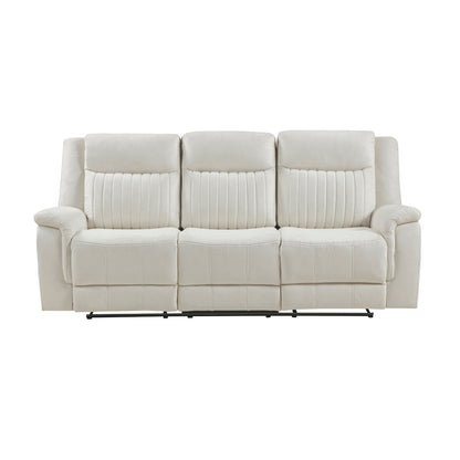 Dean Double Reclining Sofa - Beige