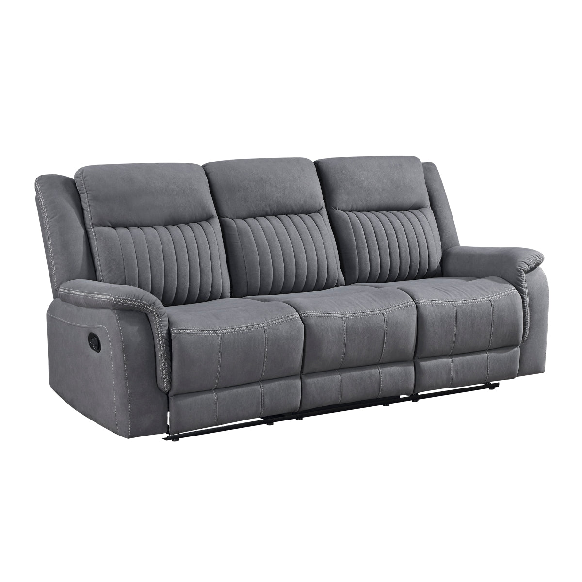 Dean Double Reclining Sofa - Gray