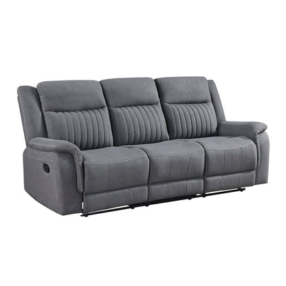Dean Double Reclining Sofa - Gray