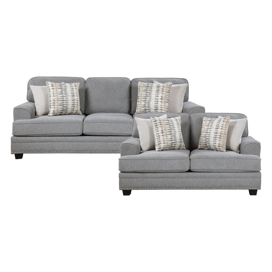 Bradford 2-Piece Living Room Set (Sofa and Love Seat)