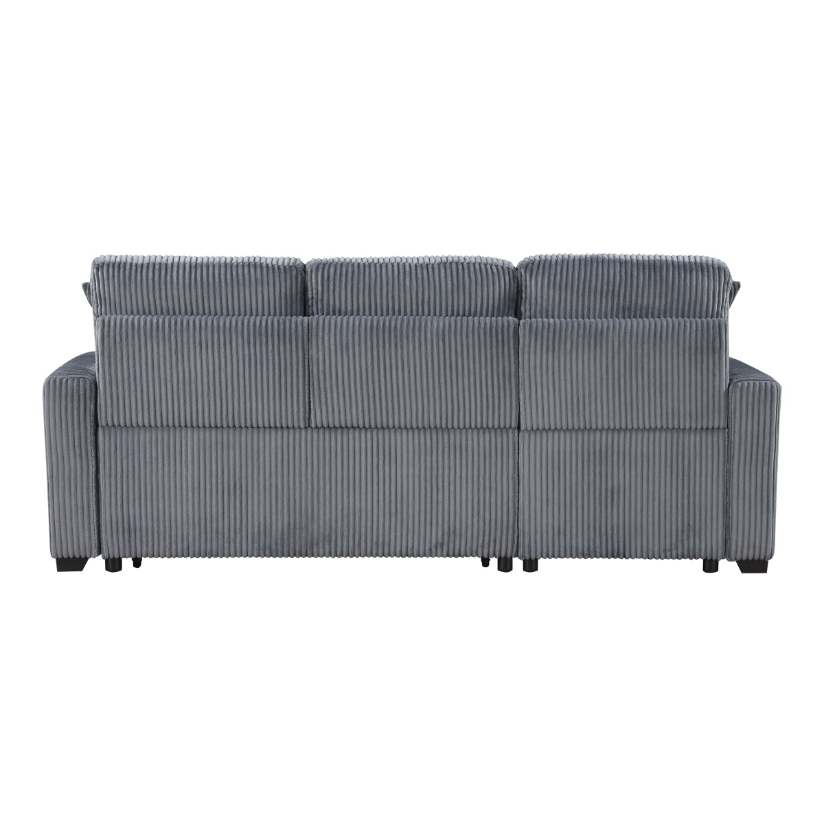 Rhett 3-Piece Reversible Sectional with Pull-out Bed and Hidden Storage