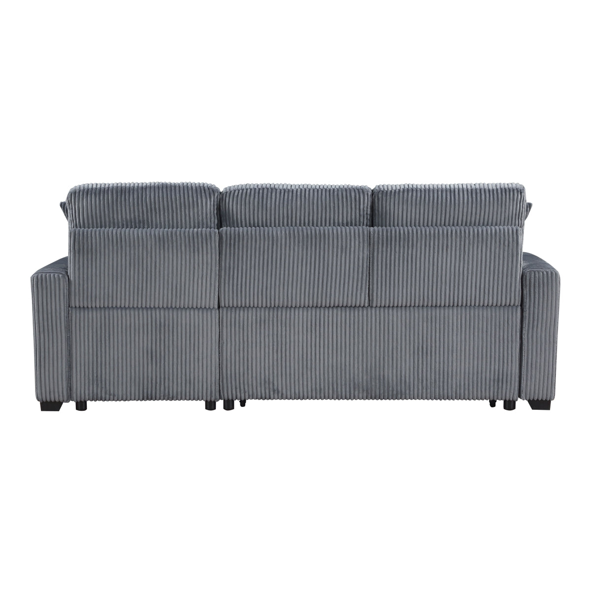 Rhett 3-Piece Reversible Sectional with Pull-out Bed and Hidden Storage