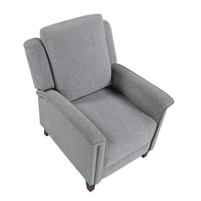Lansing Push Back Reclining Chair - Gray