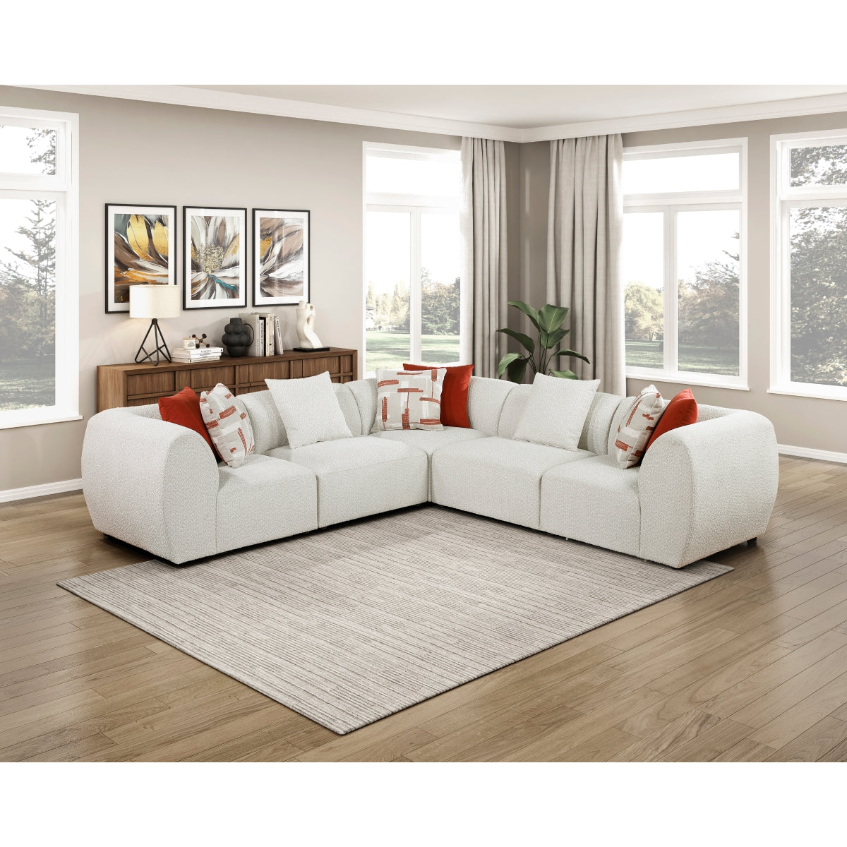 Franz 5-Piece Modular Sectional