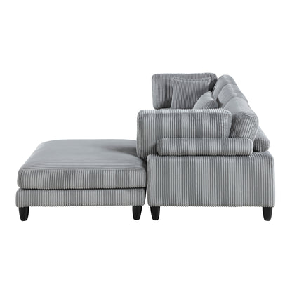 Robstown 4-Piece Modular Sectional with Ottoman