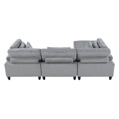 Robstown 4-Piece Modular Sectional with Ottoman