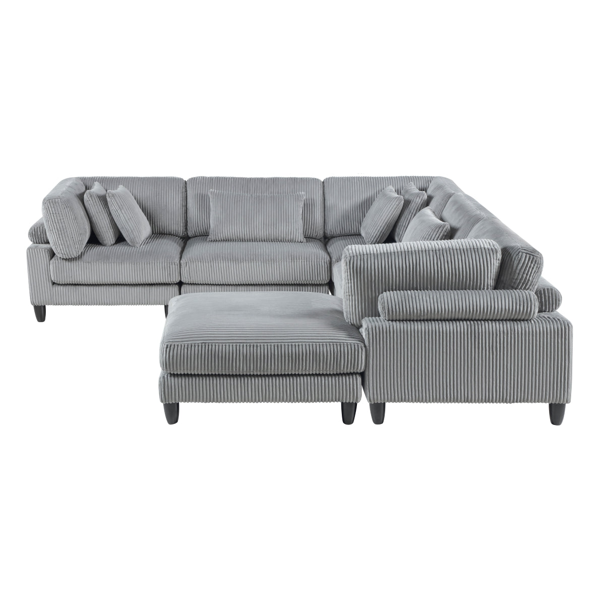 Robstown 6-Piece Modular Sectional with Ottoman