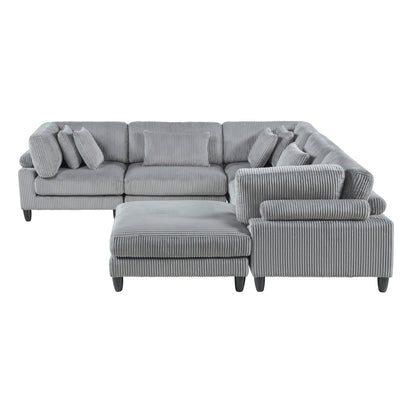 Robstown 6-Piece Modular Sectional with Ottoman