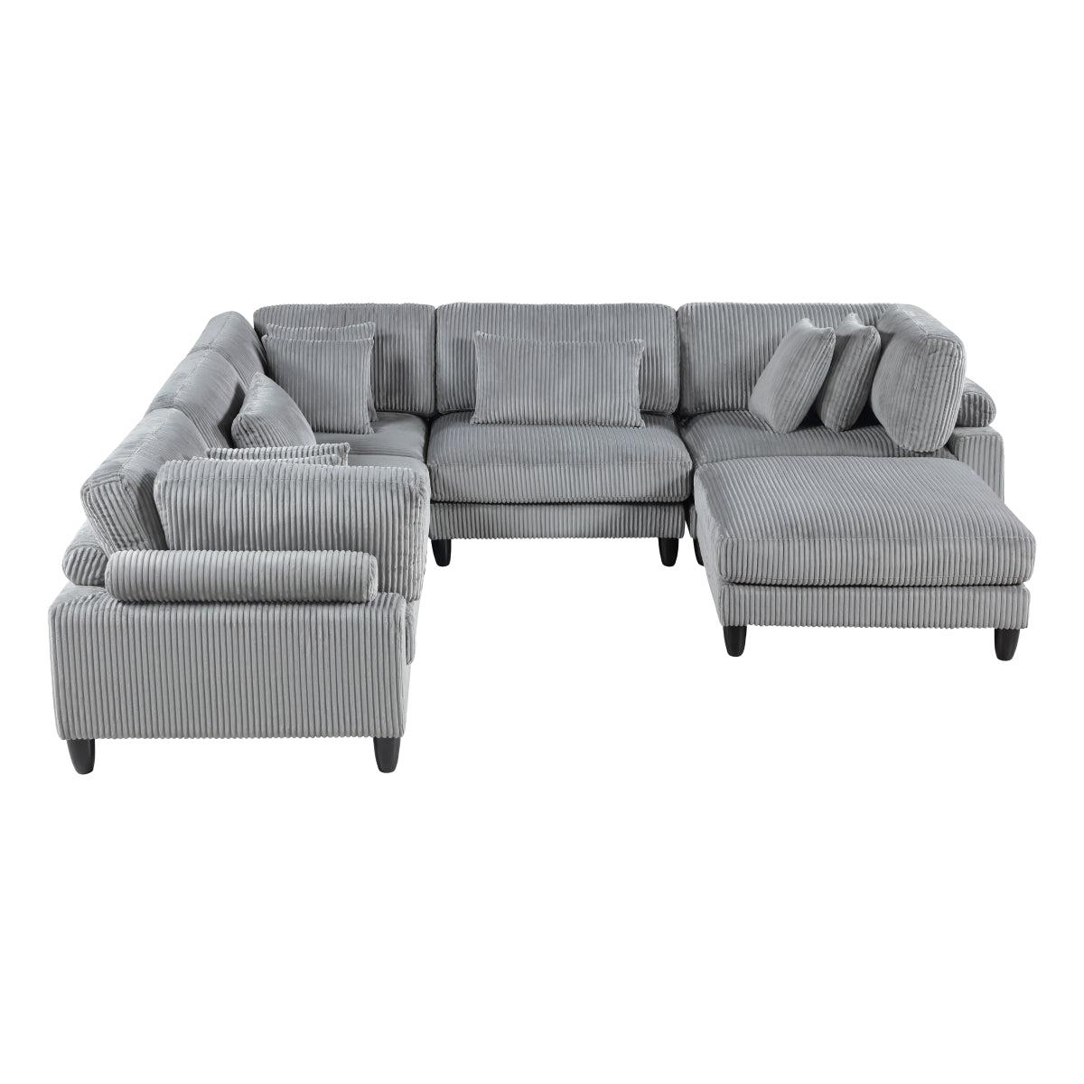 Robstown 6-Piece Modular Sectional with Ottoman