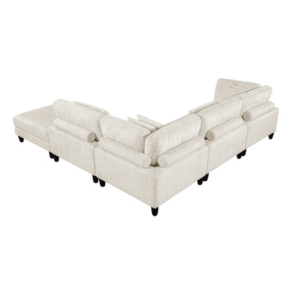 Robstown 5-Piece Modular Sectional with Ottoman