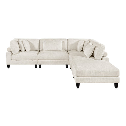 Robstown 5-Piece Modular Sectional with Ottoman