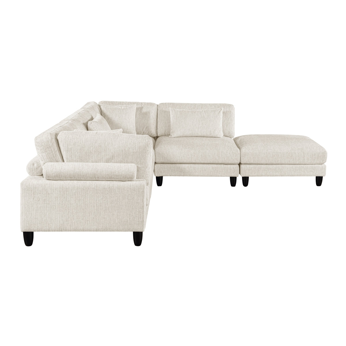 Robstown 5-Piece Modular Sectional with Ottoman