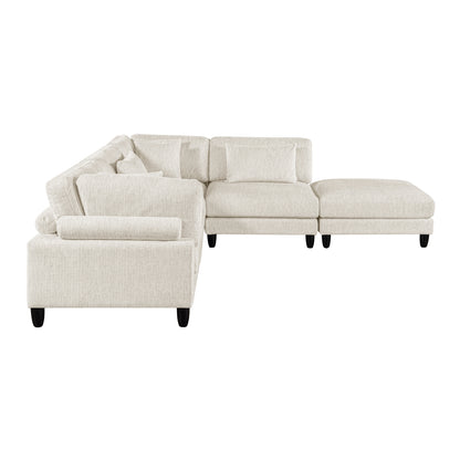 Robstown 5-Piece Modular Sectional with Ottoman