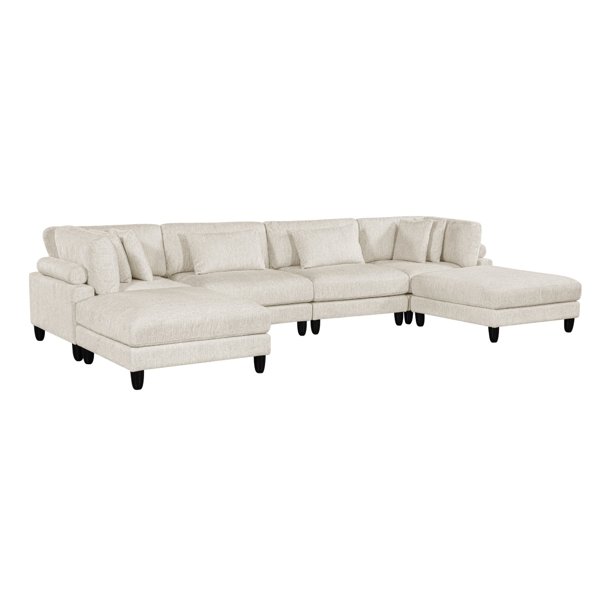 Robstown 6-Piece Modular Sectional with Ottomans