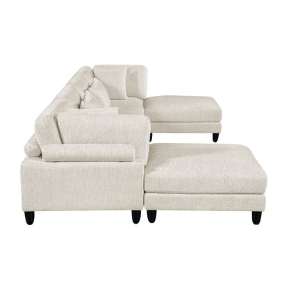 Robstown 6-Piece Modular Sectional with Ottomans