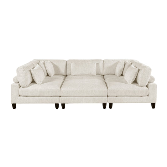 Robstown 6-Piece Modular Sectional with Ottoman