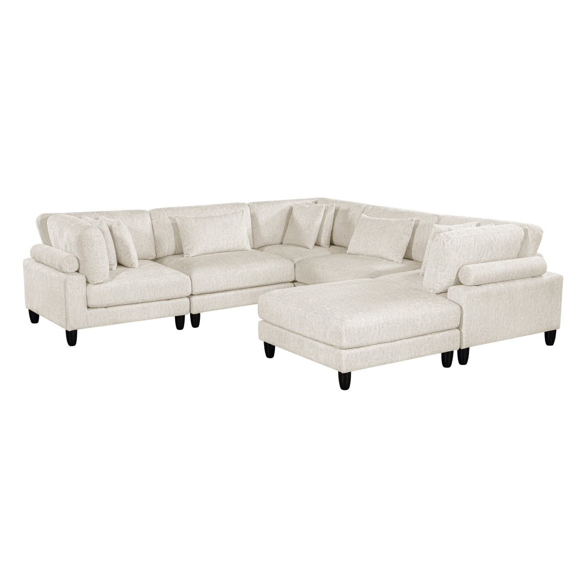 Robstown 6-Piece Modular Sectional with Ottoman