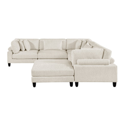 Robstown 6-Piece Modular Sectional with Ottoman