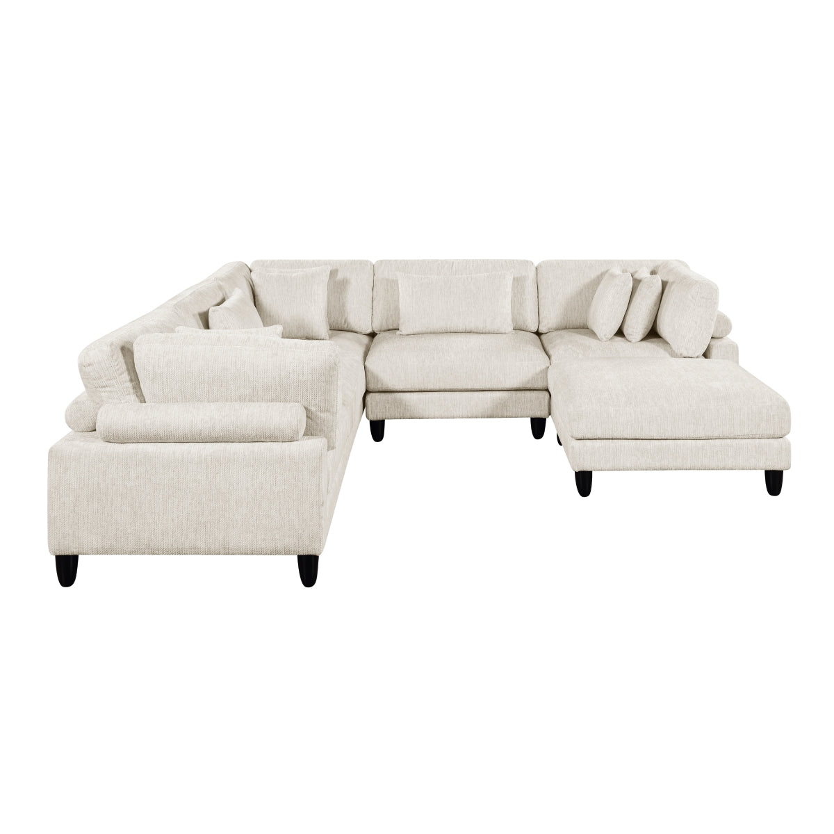 Robstown 6-Piece Modular Sectional with Ottoman