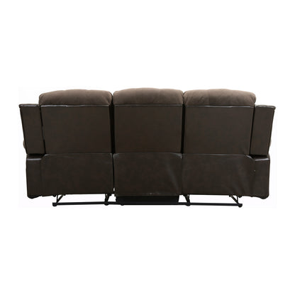 Cranley Double Reclining Sofa - chocolate