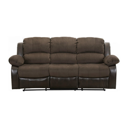 Cranley Double Reclining Sofa - chocolate