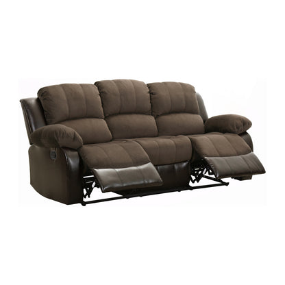 Cranley Double Reclining Sofa - chocolate