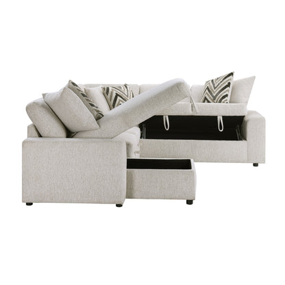 Myrtle 3-Piece Sectional with Pull-out Bed and Hidden Storage