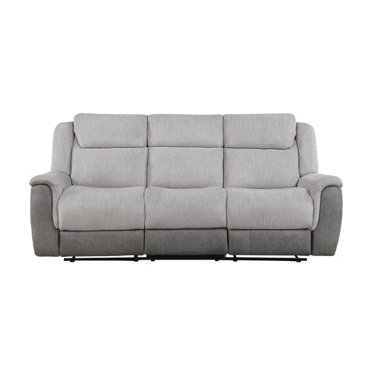 Harriette Double Reclining Sofa - Gray