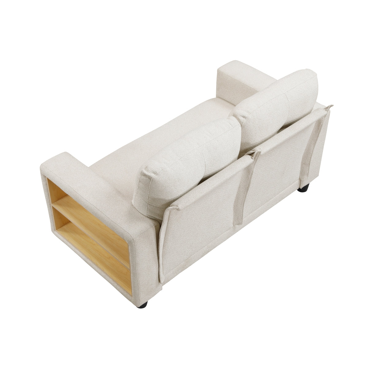 Robinson Love Seat with Pull-out Bed, Shelves and Charging Ports