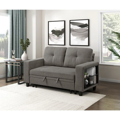 Robinson Love Seat with Pull-out Bed, Shelves and Charging Ports