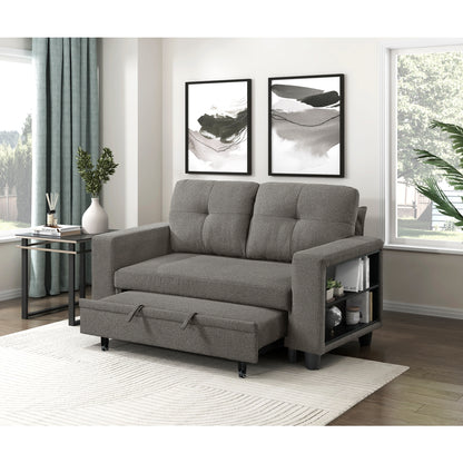 Robinson Love Seat with Pull-out Bed, Shelves and Charging Ports