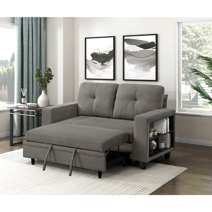 Robinson Love Seat with Pull-out Bed, Shelves and Charging Ports