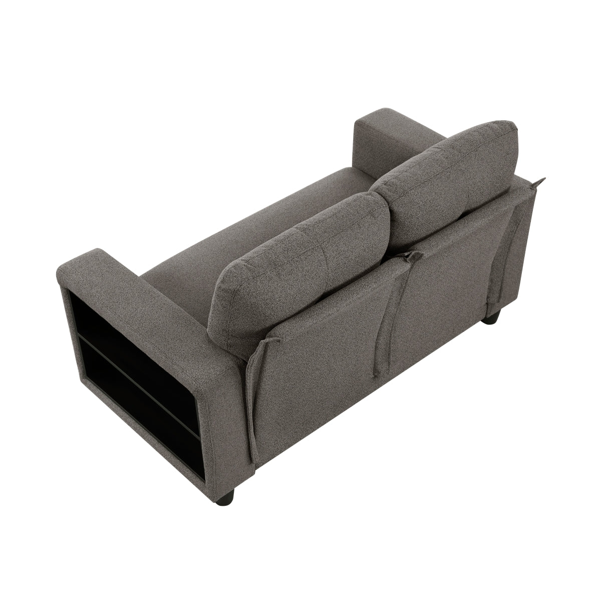 Robinson Love Seat with Pull-out Bed, Shelves and Charging Ports