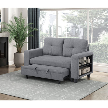 Robinson Love Seat with Pull-out Bed, Shelves and Charging Ports