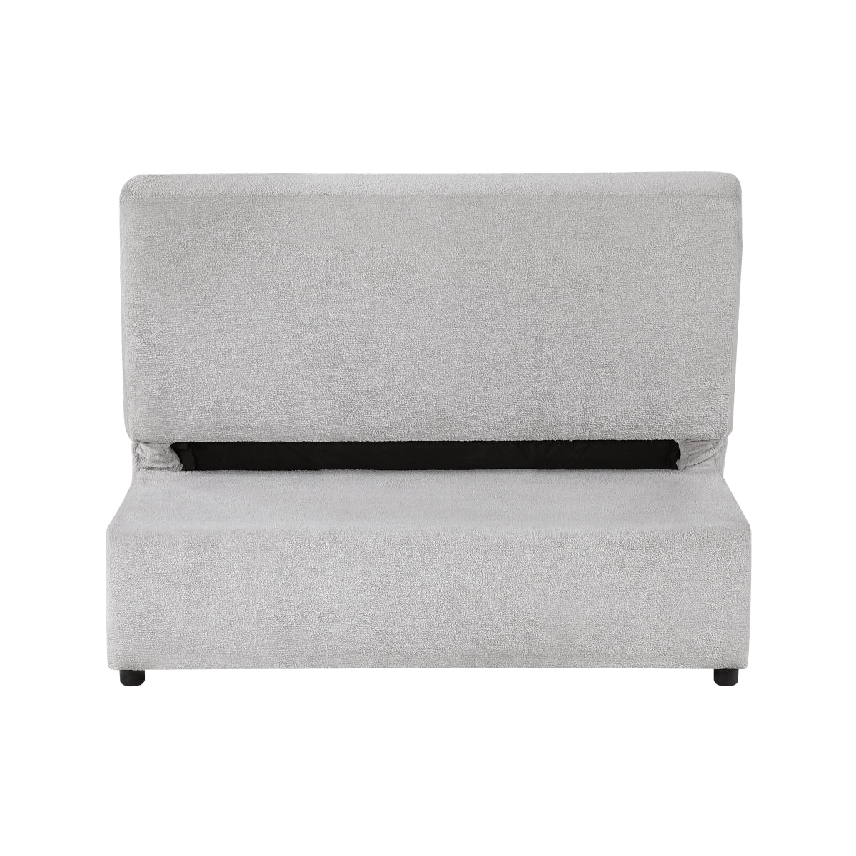 Desmond Convertible Armless 2-Seater with Pull-out Bed and Charging Ports