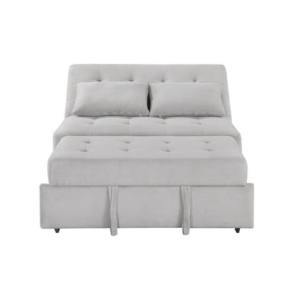 Desmond Convertible Armless 2-Seater with Pull-out Bed and Charging Ports